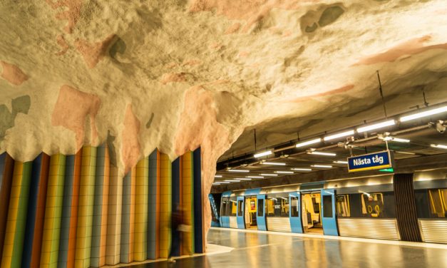 【ストックホルム地下鉄アート】Mörby Centrum